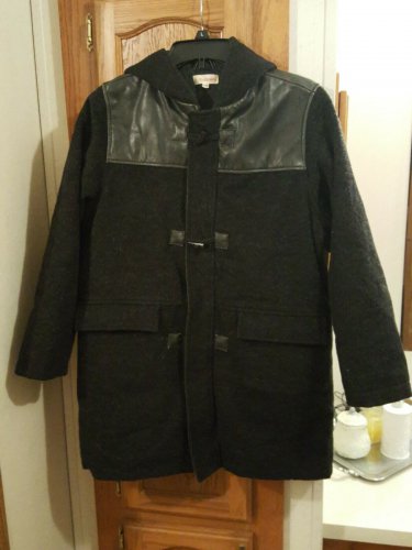 Catimini Boy's Black Winter Jacket Coat with Hood, Size 12, EUR 12A
