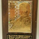 Dale Earnhardt 23 Karat Gold Card on Plaque International Collectors Society