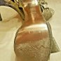Nina Glittery Gold wBlk Design Peep Toe Heels Ankle Strap Size 6 1/2 Rhinestones