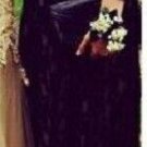 Kate Middleton-Style Replica Black Lace Maxi Formal Evening Gown Dress