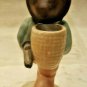 Hummel-Like Boy Figurine Collectible Boy Coming from Market w/Umbrella & Basket