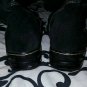 Women's Black & Brown Sofft Suede Buckle Accent Calf-High Boots