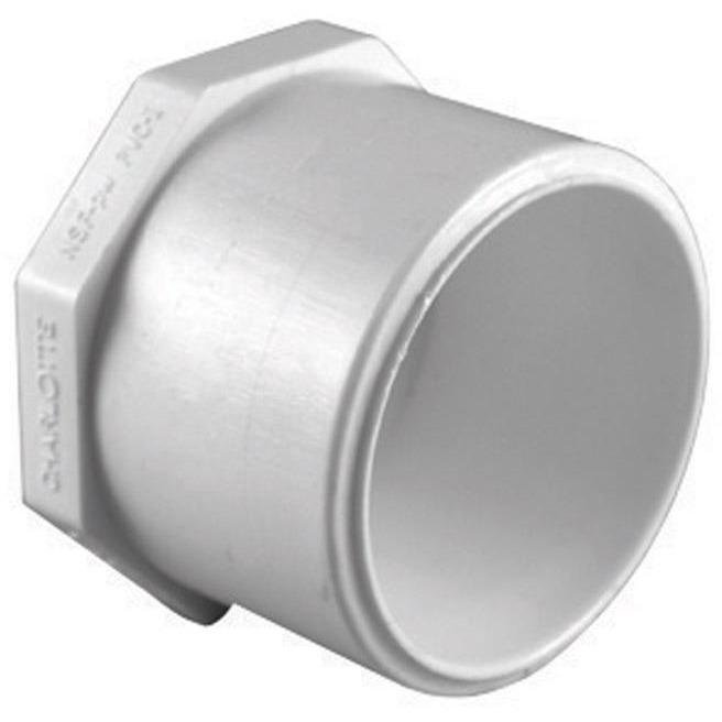 Charlotte Pipe  Schedule 40  1-1/2 in. Spigot   x 1-1/2 in. Dia. Slip  PVC  Plug