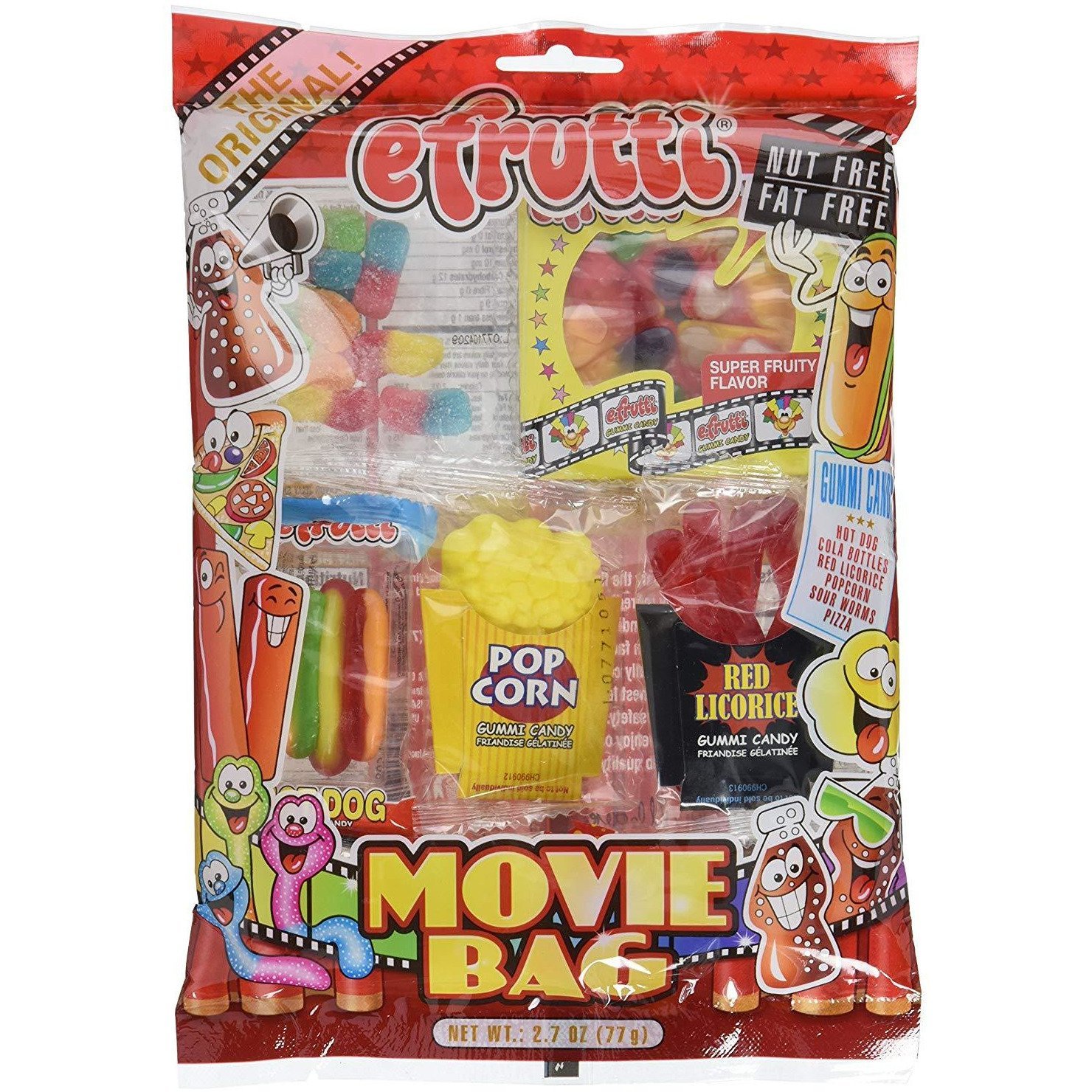 E-Frutti Hanging Bags Gummi Movie Tray Pack 2.7oz 1/12ct