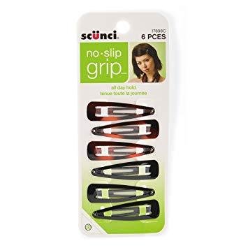 Scunci No Slip Snap Clips, 6ct, 5cm