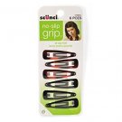Scunci No Slip Snap Clips, 6ct, 5cm