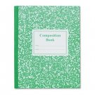 Grade School Ruled Composition Book, 9-3/4 x 7-3/4, Green Cover, 50 Pages