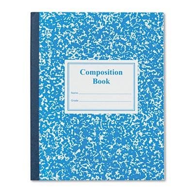 Grade School Ruled Composition Book, 9-3/4 x 7-3/4, Blue Cover, 50 Pages