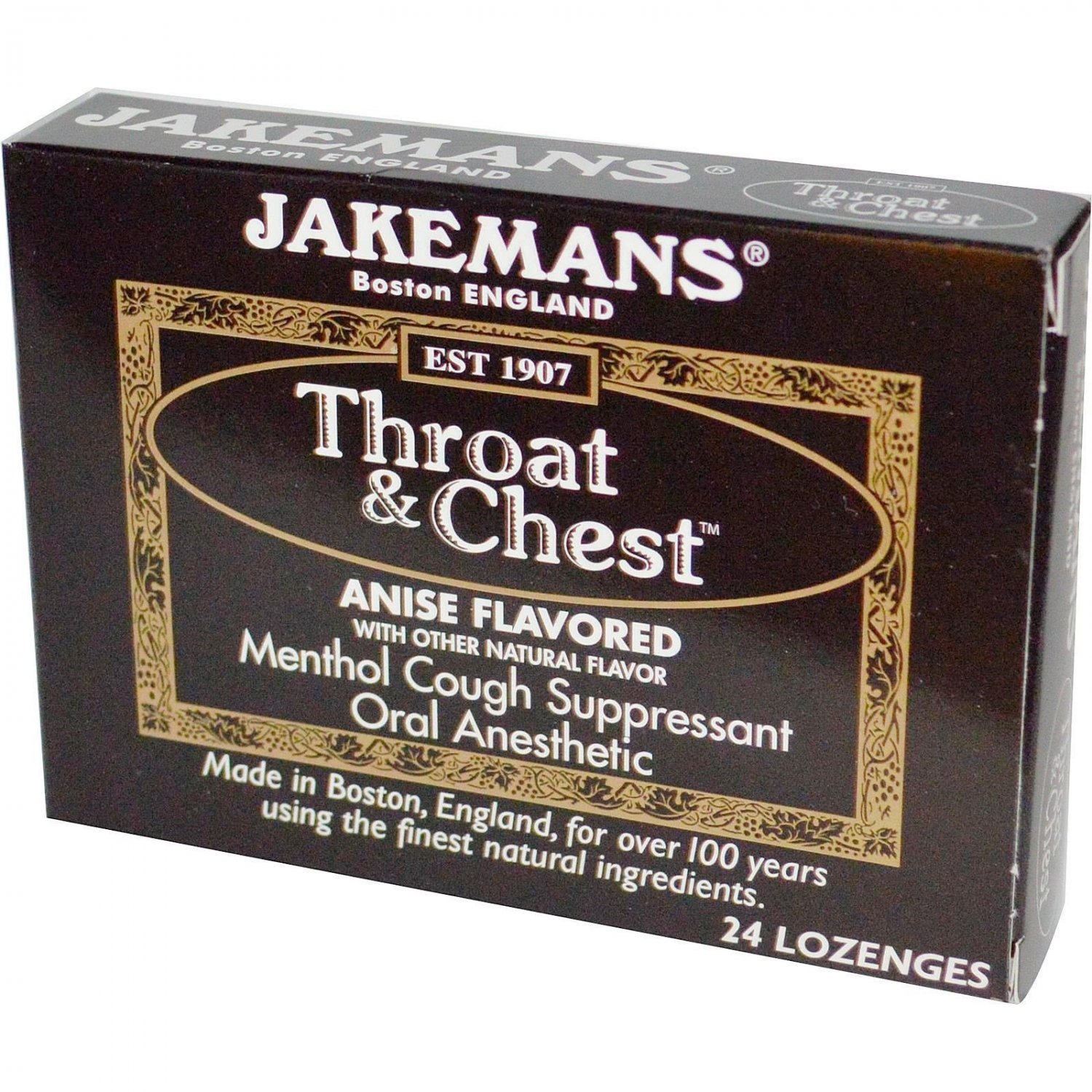 Jakemans Throat And Chest Lozenges Anise Flavored 24 Lozenges 2 Pack
