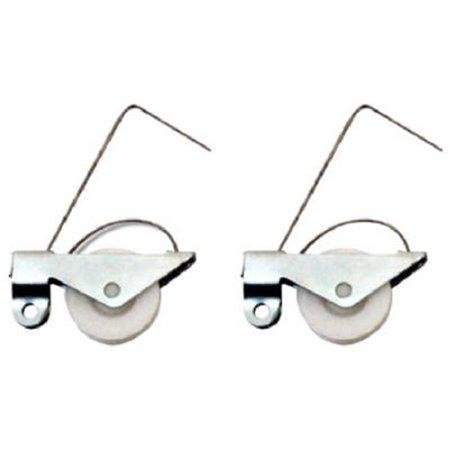 Prime-Line  1 in. Dia. x 1/4 in. L Plastic  Tension Roller Assembly  2 pk