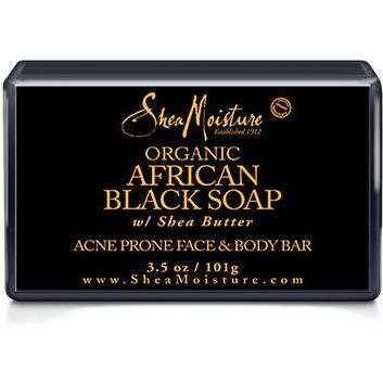 Shea Moisture African Black Soap Acne Prone Face & Body Bar 3.5 Oz