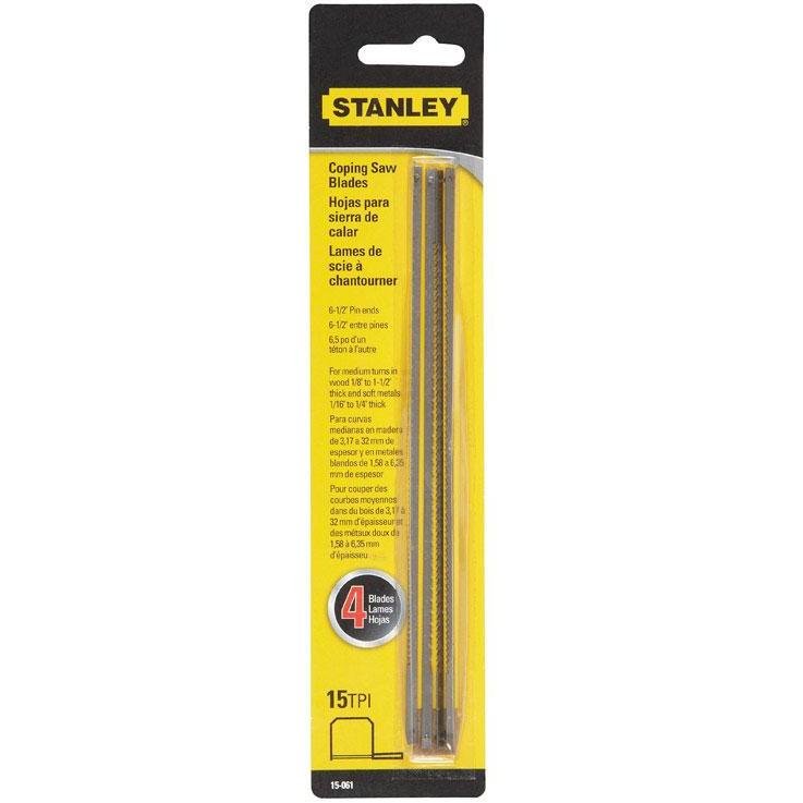 STANLEY TOOLS 15T 6-1/2"" COPING SAW BLA