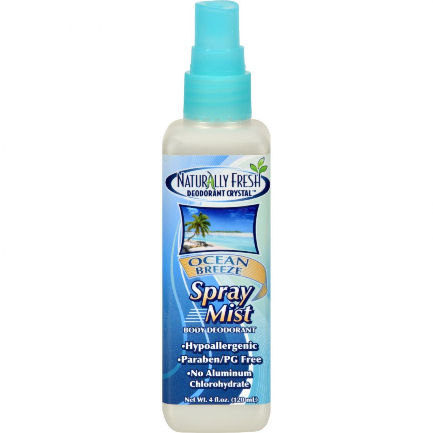 Naturally Fresh Body Deodorant Spray Mist Ocean Breeze - 4 fl oz