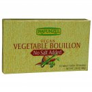 Rapunzel Bouillon Cubes - Vegetable - Vegan - No Salt Added - 2.4 oz - Case of 12