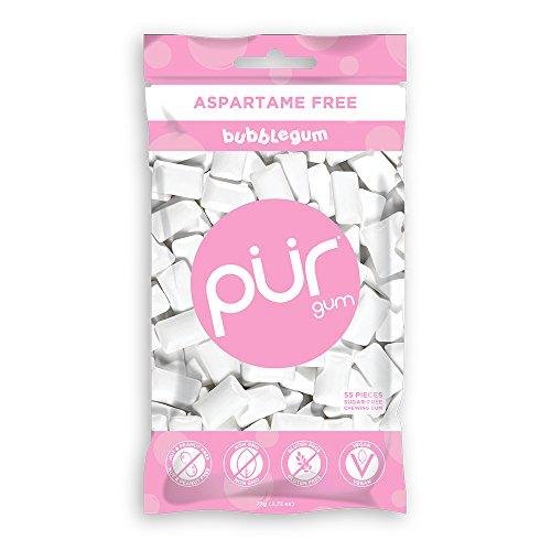 PUR Gum Aspartame Free Bubblegum, 2.72 oz. Pack of 2