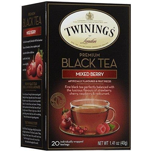 Twining's Tea Black Tea - Mixed Berry - Case of 6 - 20 Bags