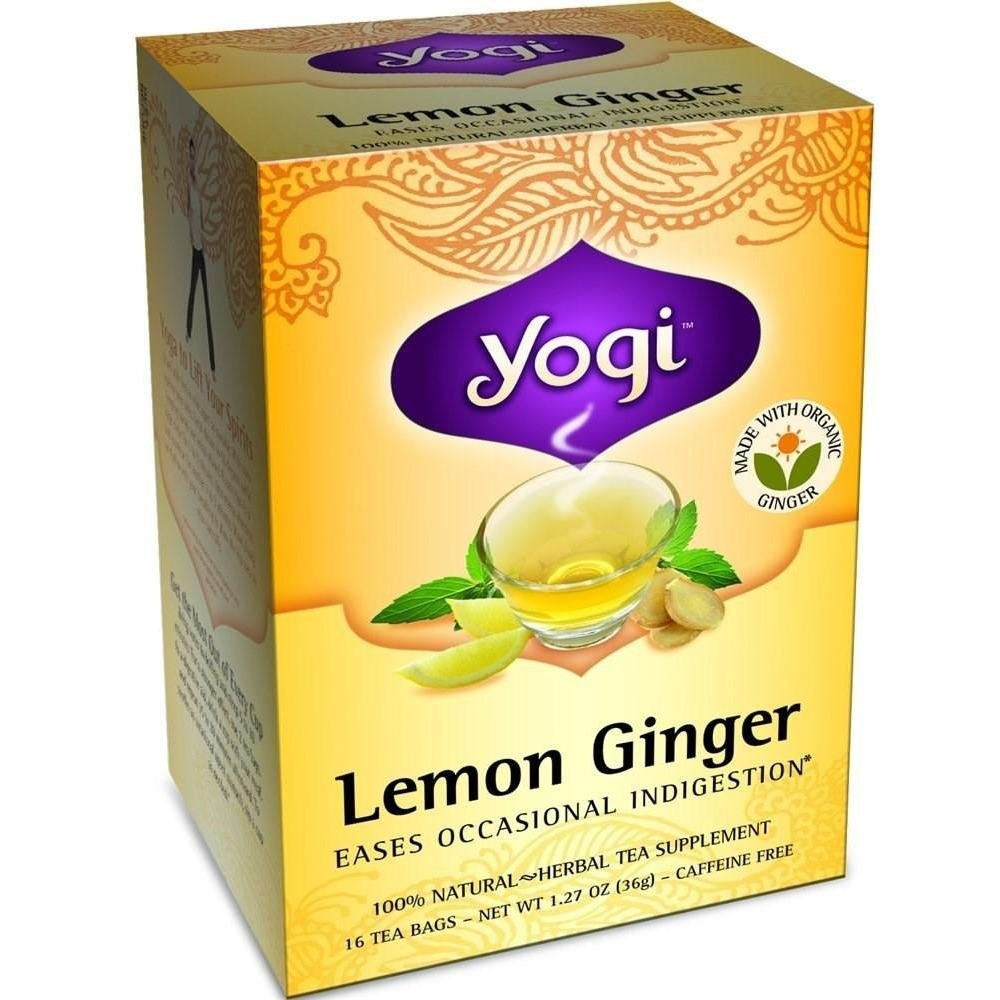 Yogi Tea Lemon Ginger - Caffeine Free - 16 Tea Bags