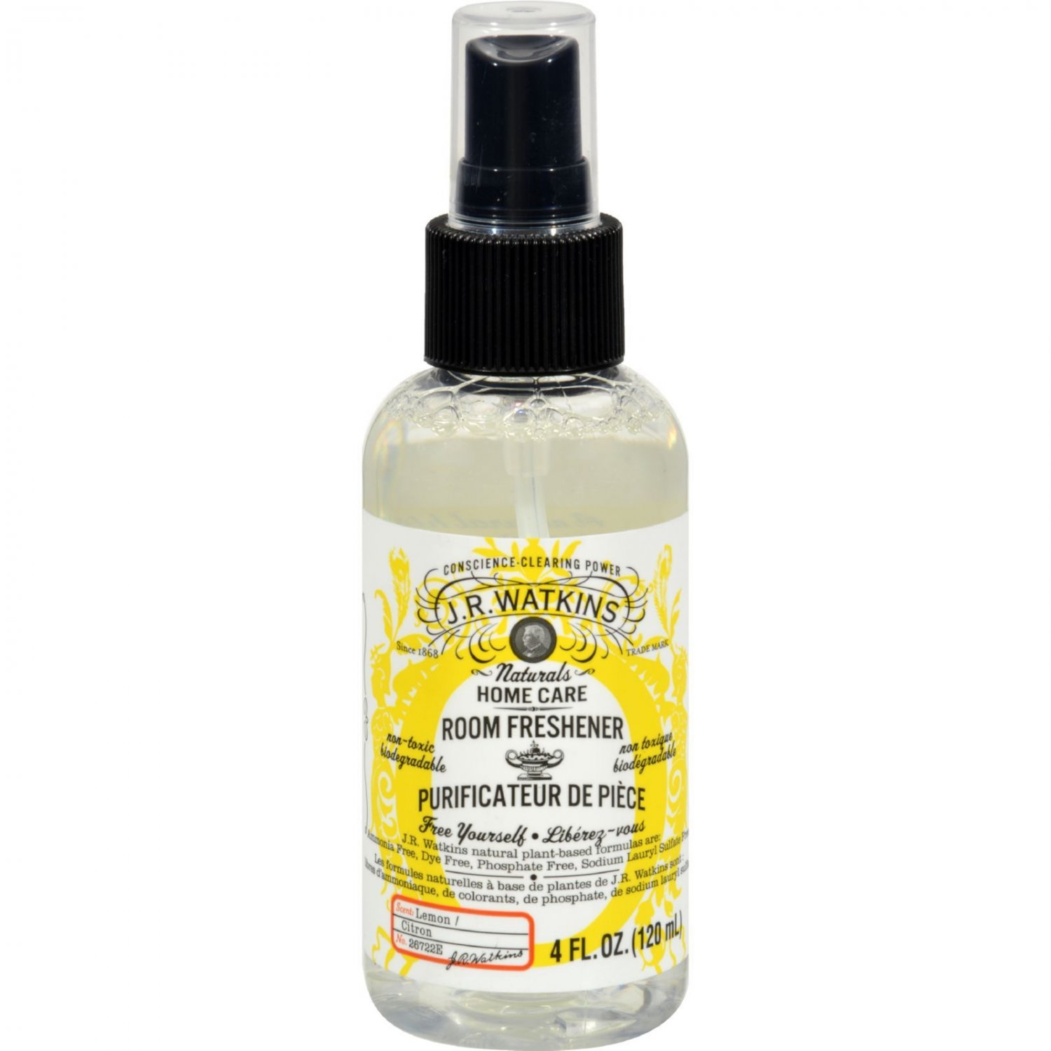J.R. Watkins Room Freshener Lemon - 4 oz