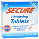 SECURE Denture Adhesive Denture Cleanser - 32 Tablets