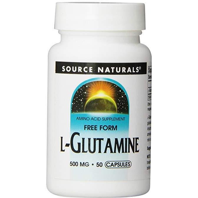 Source Naturals L-Glutamine 500 mg 50 Capsule