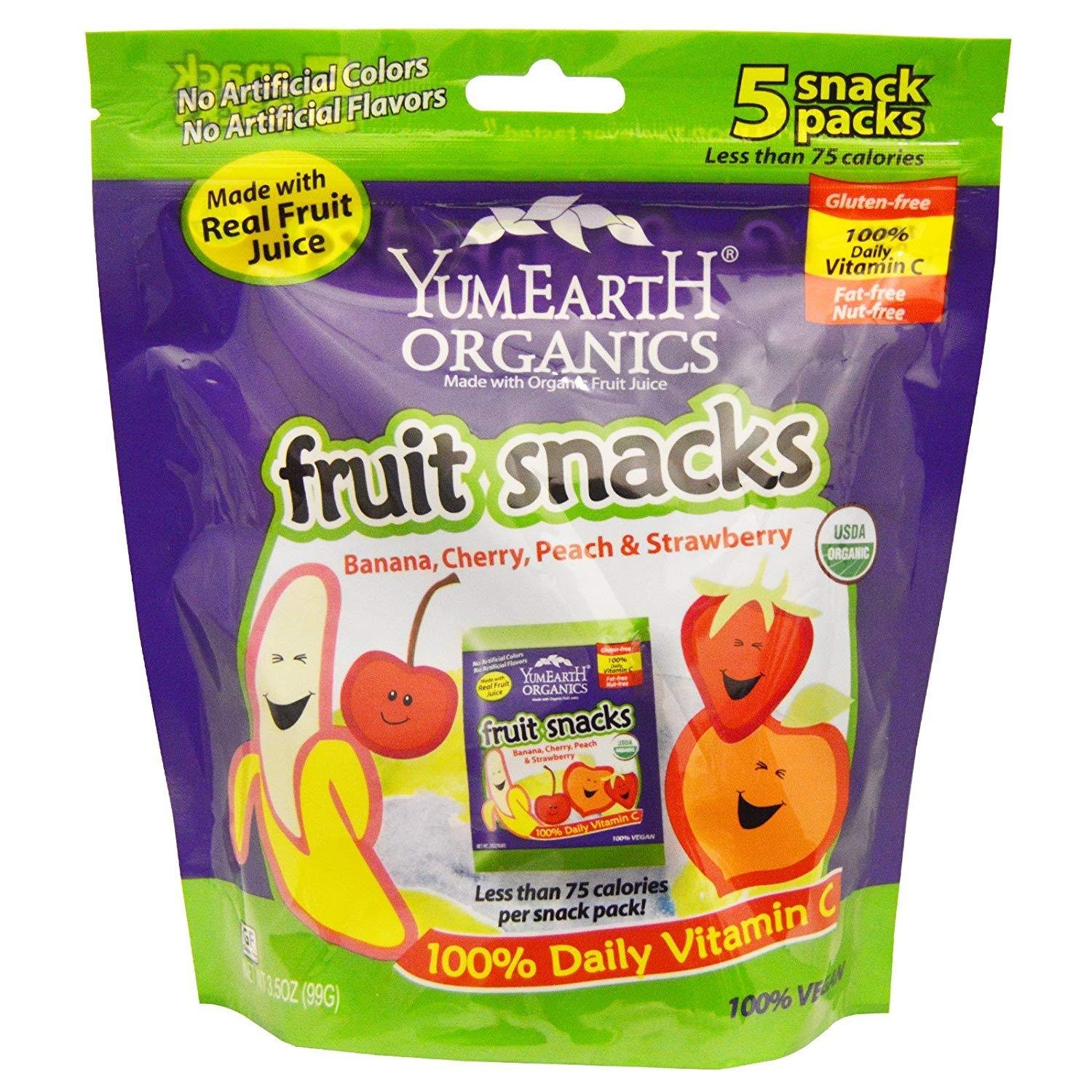 YUMEARTH ORGANICS, FRUIT SNACKS,OG2 5/.7 OZ