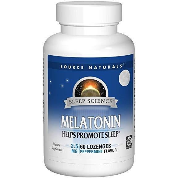Source Naturals Melatonin 2.5 mg 60 Peppermint Lozenge