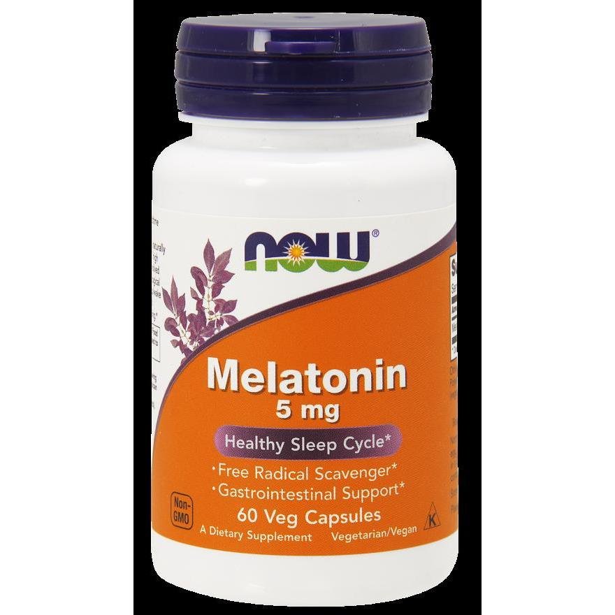 NOW Foods Melatonin 5 mg - 60 Veg Capsules