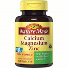 Nature Made Calcium Magnesium & Zinc Tabs, 100 ct