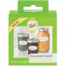 Ball  0 Dissolvable Food Canning Jar Labels Use on Glass or Lid #10734