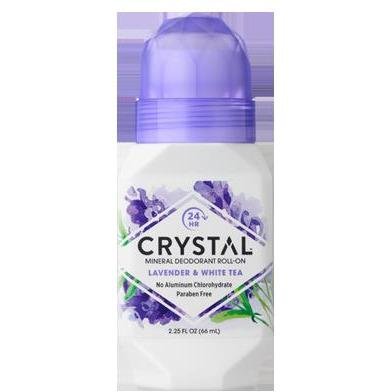 Crystal Essence Roll On Deodorant Lavender and White Tea - 2.25 fl oz