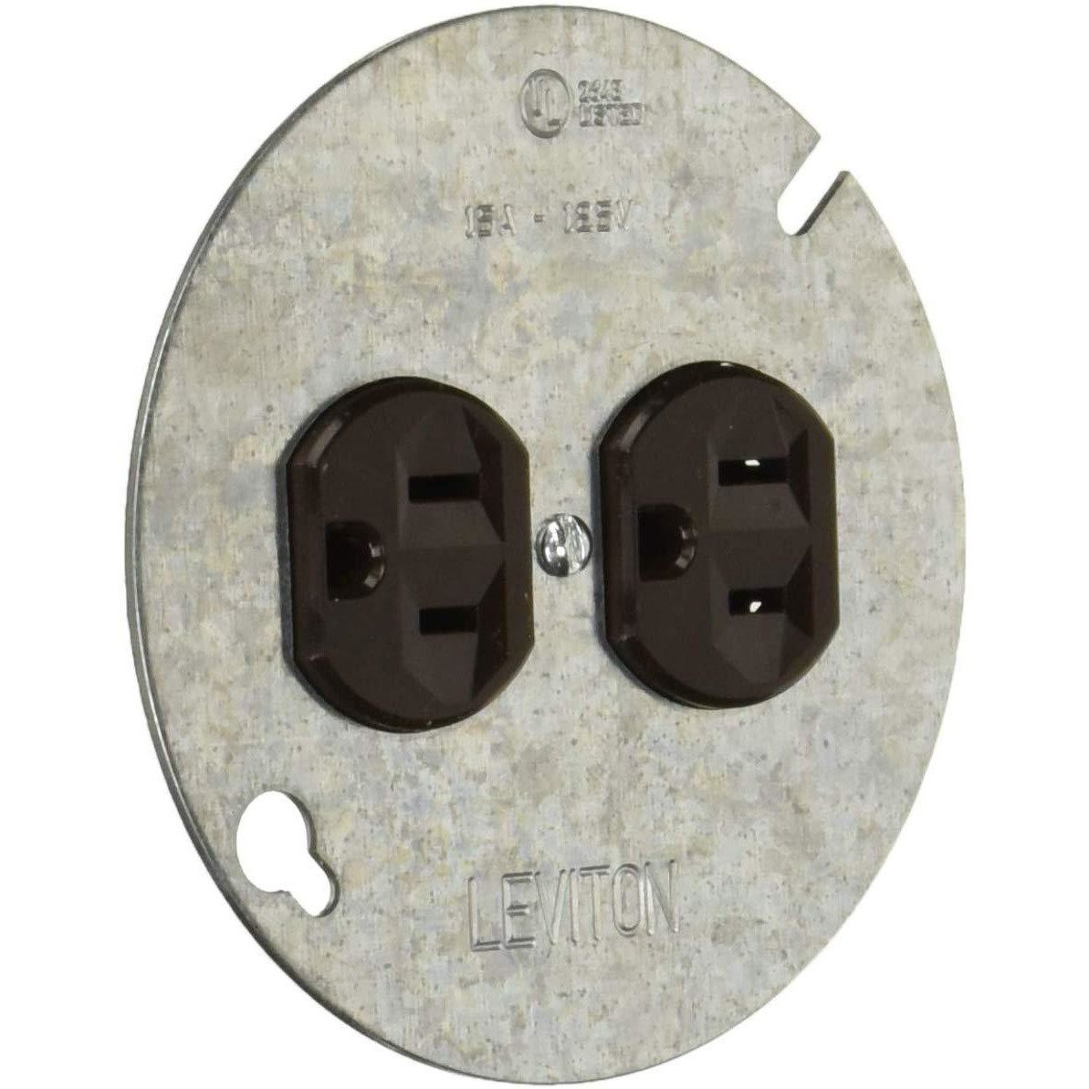Leviton  15 amps 125 volt Brown  Outlet  5-15R  1 pk