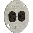 Leviton  15 amps 125 volt Brown  Outlet  5-15R  1 pk