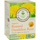 Traditional Medicinals Organic Roasted Dandelion Root Herbal Tea - 16 Tea Bags - Case of 6