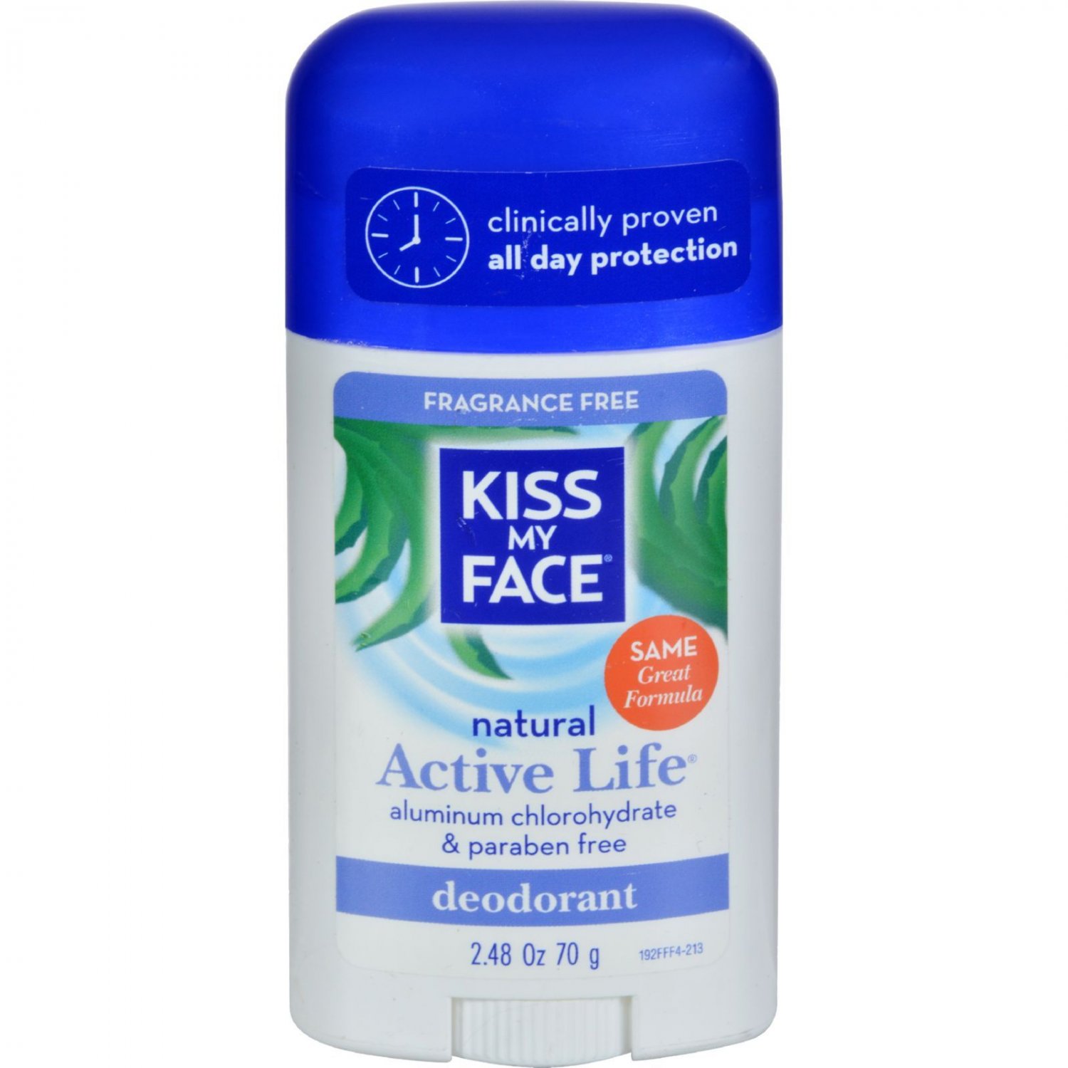 Kiss My Face Deodorant Natural Active Life Fragrance Free Natural Active Life Aluminum Free - 2.48 o