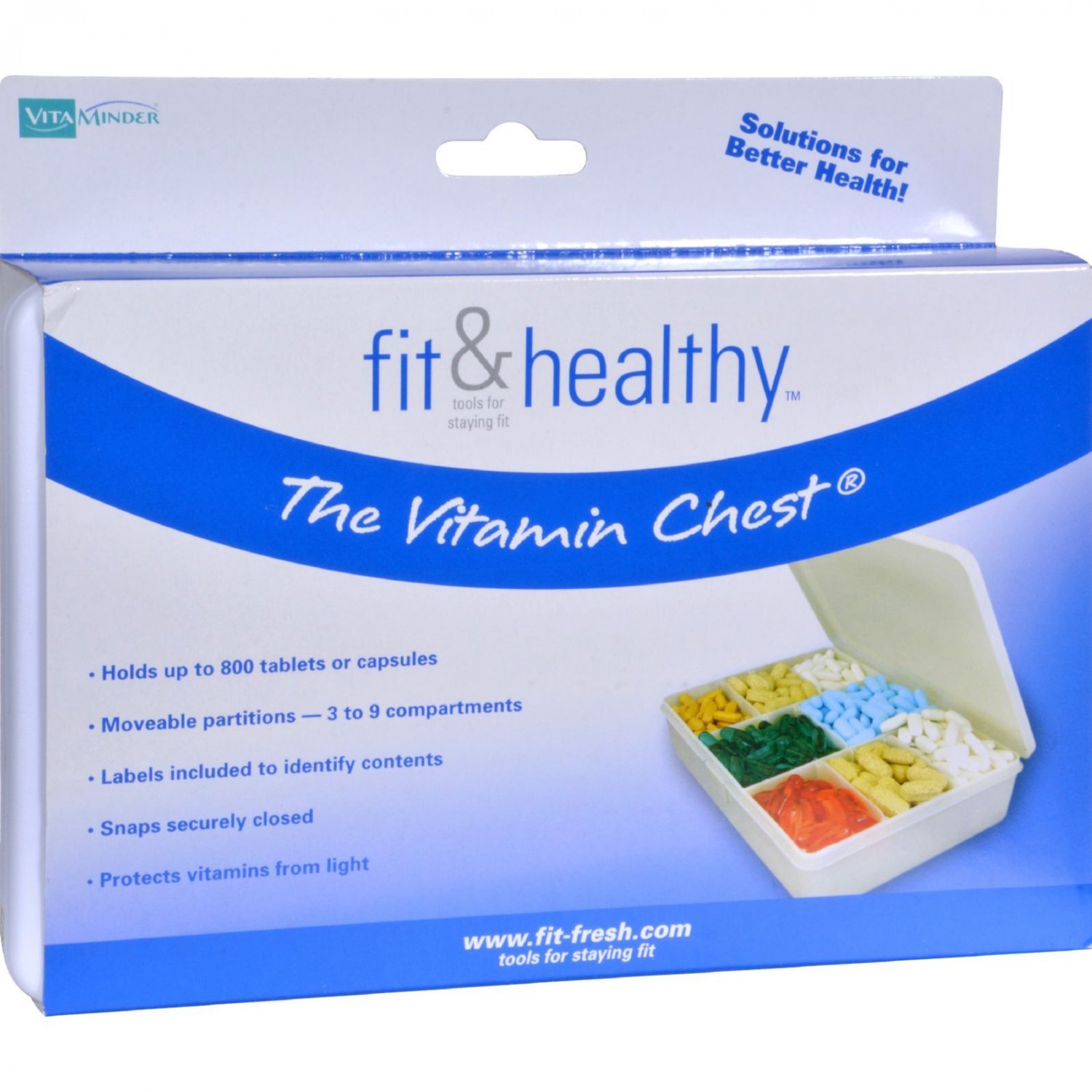 Fit and Healthy Vitamin Chest Organizer - 1 Unit
