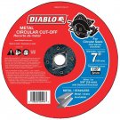 Diablo  7 in. Aluminum Oxide  Metal Circular Cut-Off Disc  1/8 in.  x 5/8 in.   1 pk