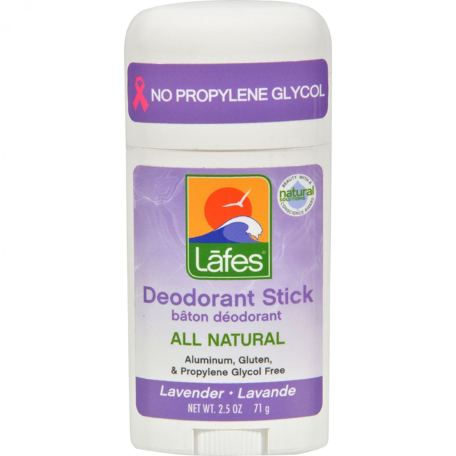 Natural And Organic Deodorant Stick - Lavender - 2.5 Oz