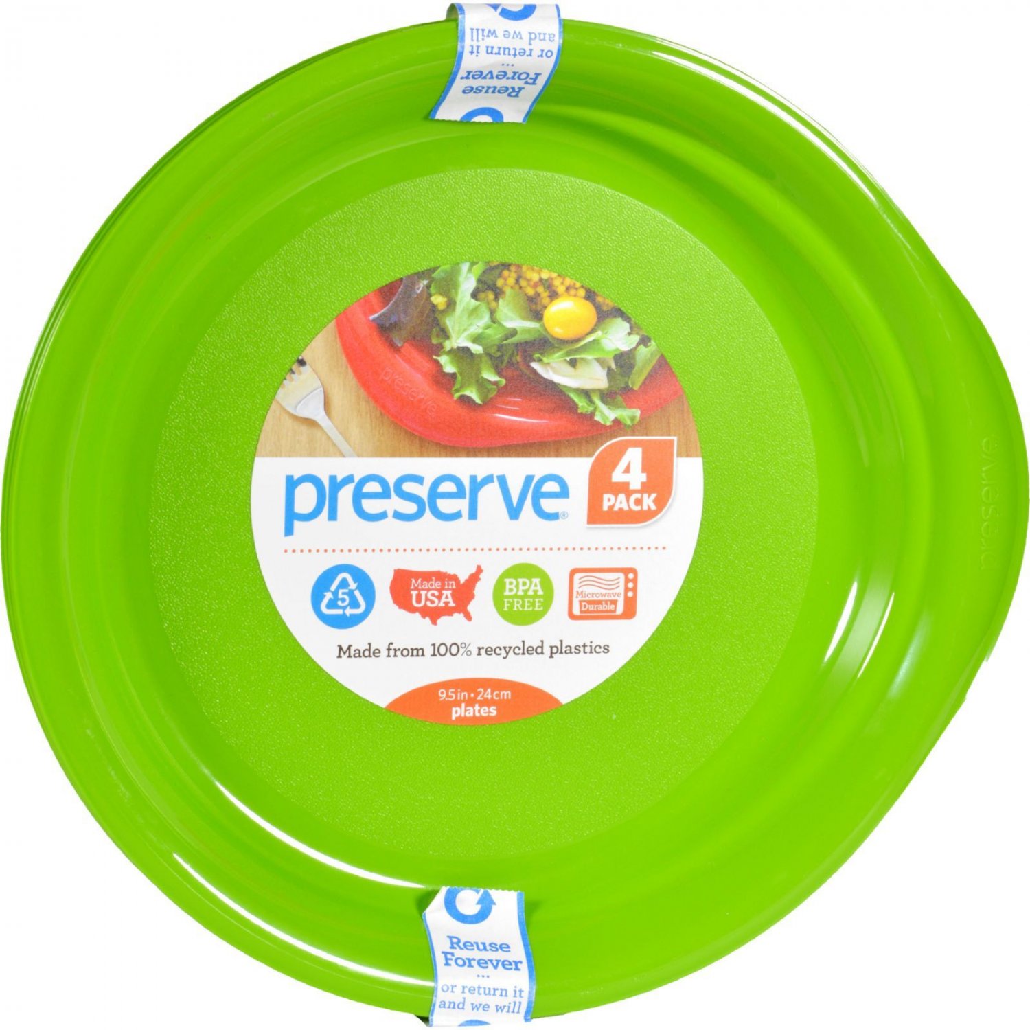 Preserve Everyday Plates - Apple Green  9.5 In