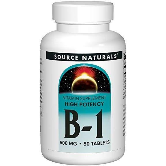 Source Naturals B-1  High Potency 500 mg 50 Tablet