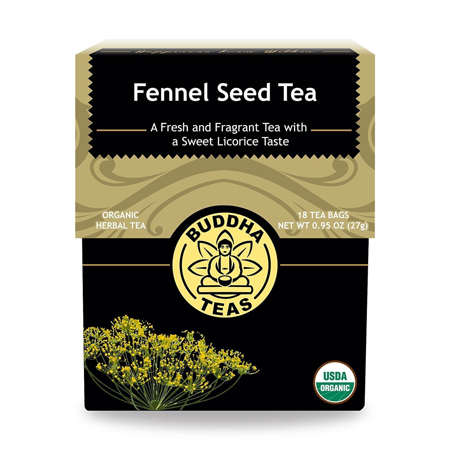 BUDDHA TEAS, TEA,OG1,FENNEL SEED 18 BAG