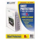 Polypropylene Sheet Protectors with Index Tabs, Clear Tabs, 11 x 8 1/2, 8/ST