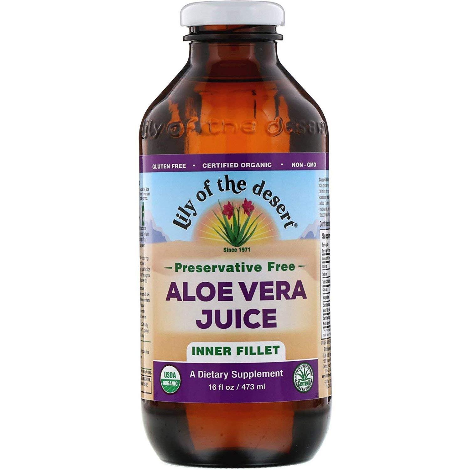 Lily Of The Desert Aloe Vera Juice - Organic - 16 oz - case of 12