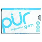Pur Gum - Peppermint - Aspartame Free - 9 Pieces - 12.6 g - Case of 12