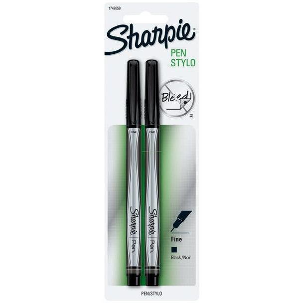 Sharpie Pen Black 2ct