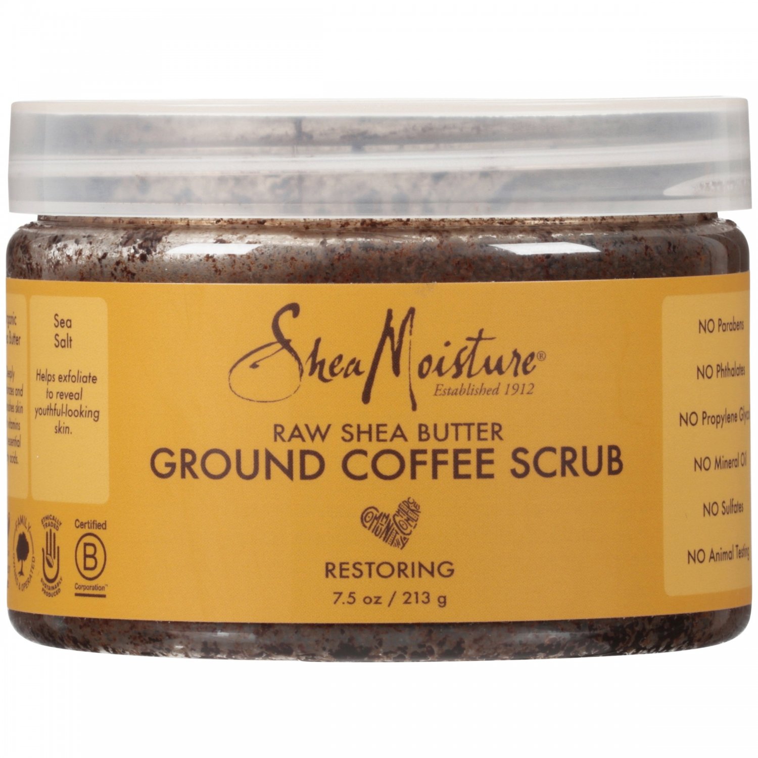 SheaMoisture Coffee Scrub Shea 7.5Oz Raw Shea Butter Ground Coffee Scrub 8oz