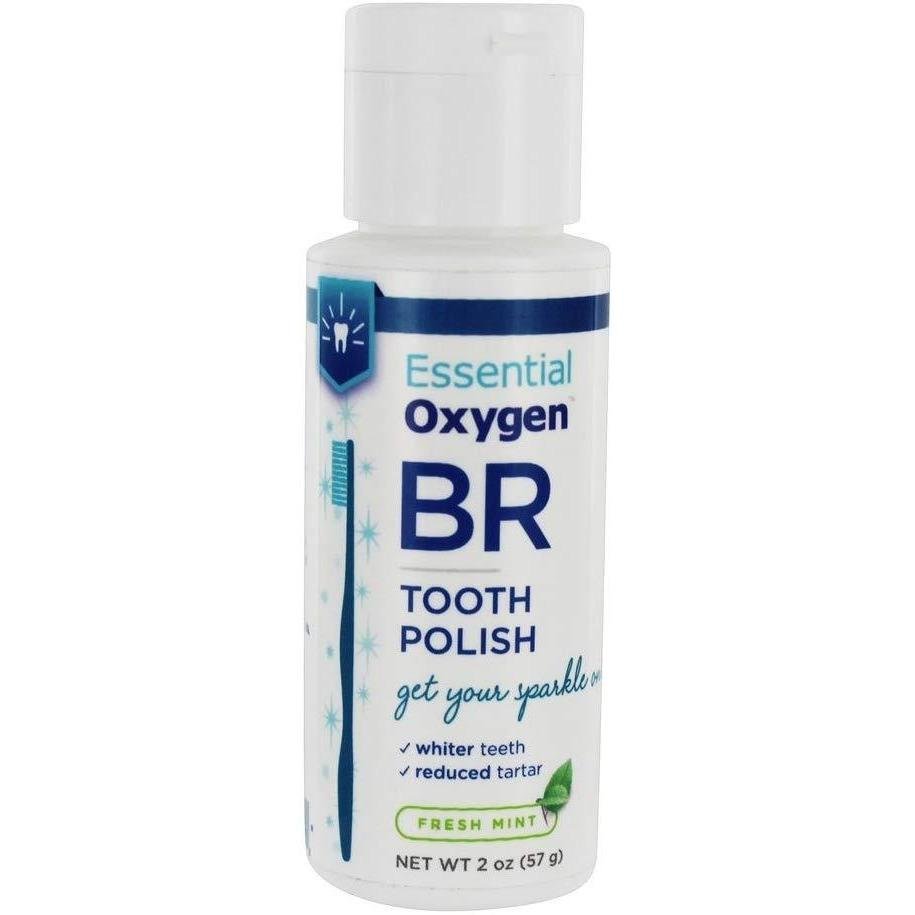 ESSENTIAL OXYGEN, TOOTH POLSH,MINT 2 OZ
