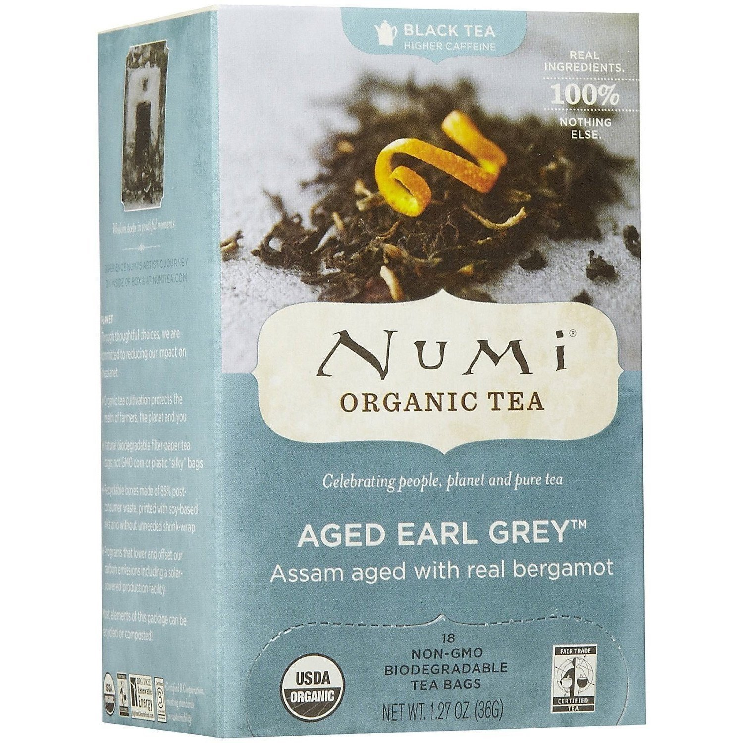 Numi Tea Organic Aged Earl Grey - Black Tea - 18 Bags