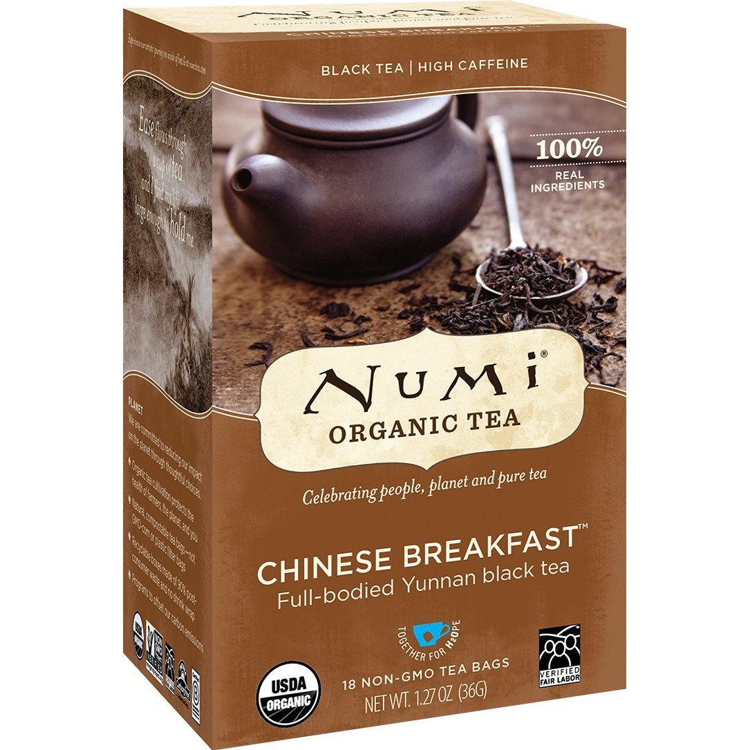Numi Tea Organic Chinese Breakfast - Black Tea - 18 Bags