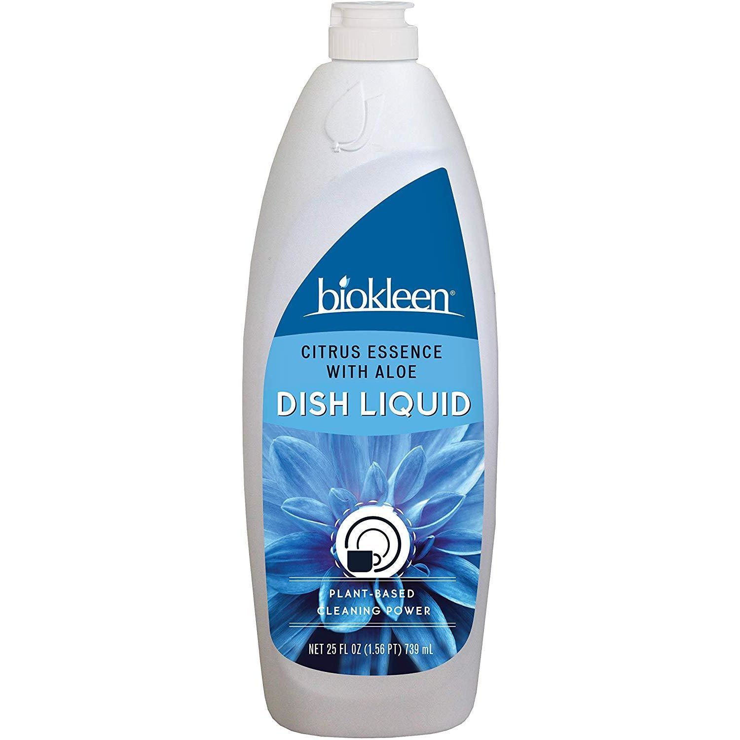 Biokleen Dish Liquid - Natural - Citrus Essence - Hand Moisturizing - 25 Oz