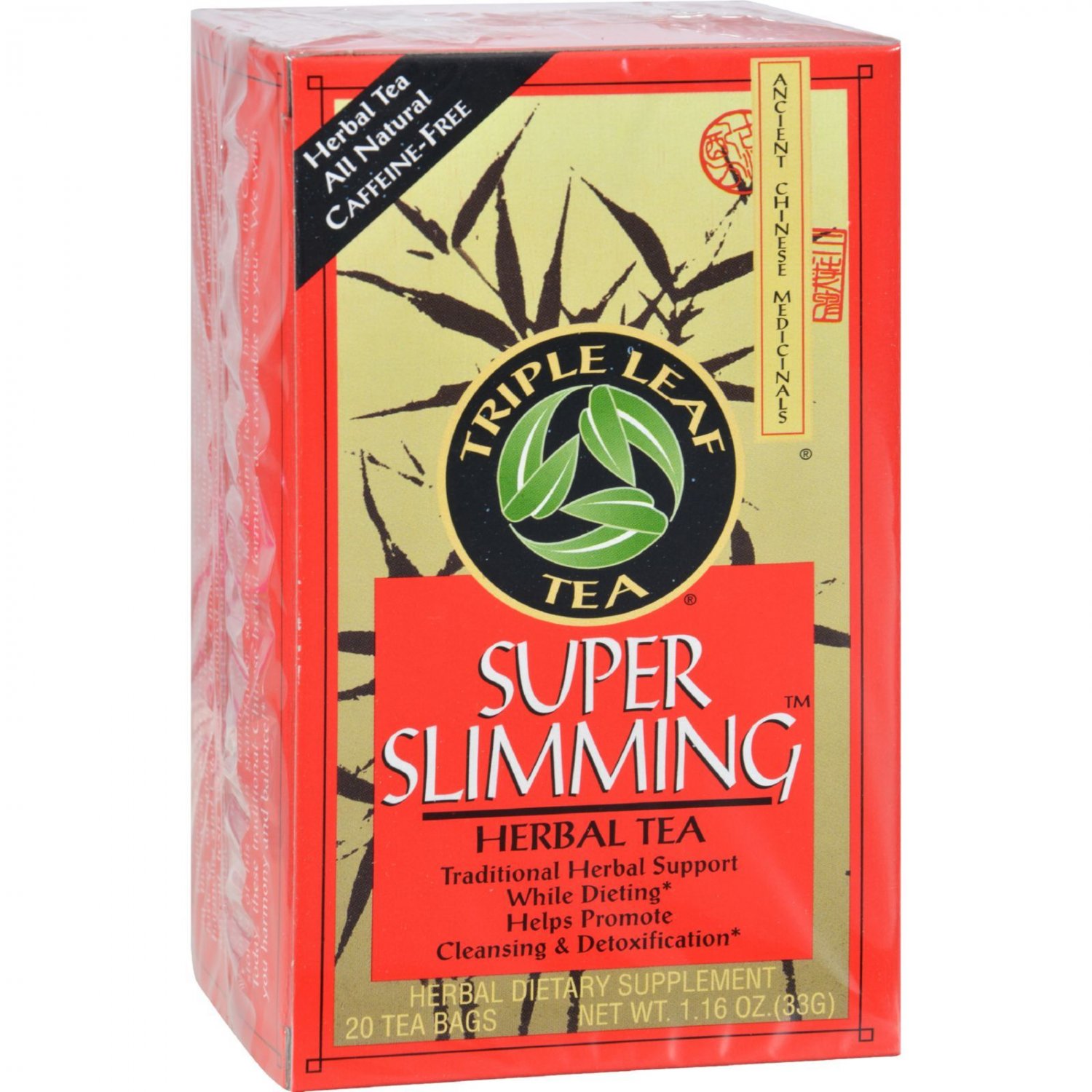 Triple Leaf Tea Super Slimming Herbal Tea - 20 Tea Bags - Case of 6